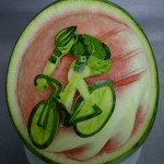 Bike Watermelon Sculpting