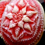 Flower Watermelon Sculpture