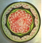 Flower Watermelon Sculpture