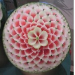 Flower Watermelon Sculpture