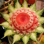 Flower Watermelon Sculpture