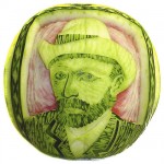 Van Gogh Watermelon Sculpture