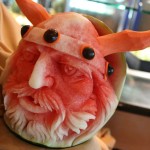 Viking Watermelon Sculpture