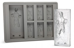 Star Wars Han Solo in carbonite ice tray