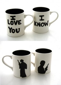 Han Solo and Leia Coffee Mugs Star Wars