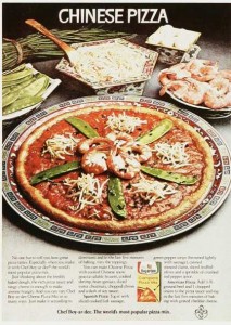 Asian Pizza Vintage Ad