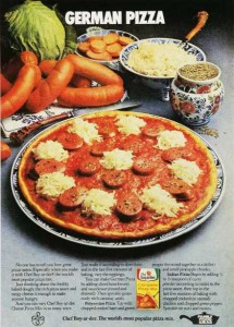 German Pizza Vintage Ad