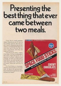 Space Food Sticks Vintage Ads