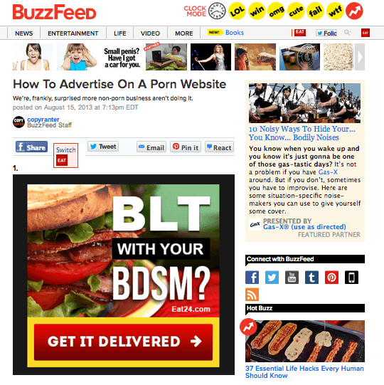 Buzzfeed - How to Advertise on a Porn Website