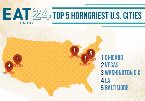 Eat24's Top 5 Horny and Hungry Cities in America