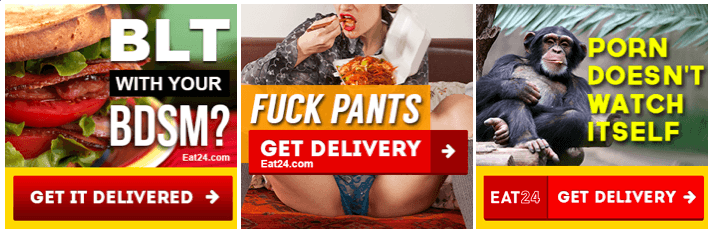 Eat24 porn banner ads