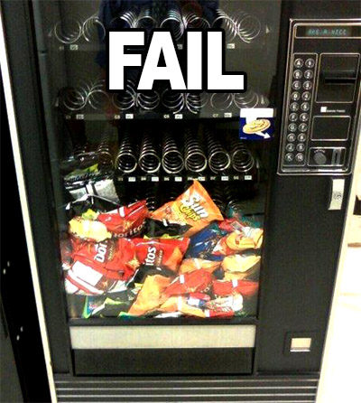 Vending machine fail