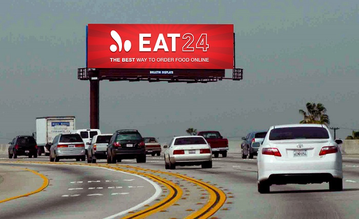 EAT24 new logo billboard