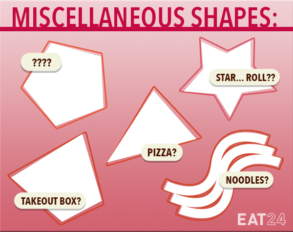 Foods in weird shapes.