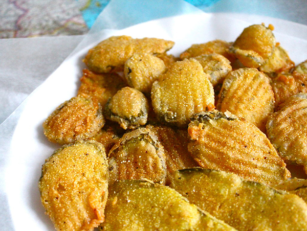 Picture of fried pickles.