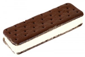 Picture of vanilla ice cream sandwich